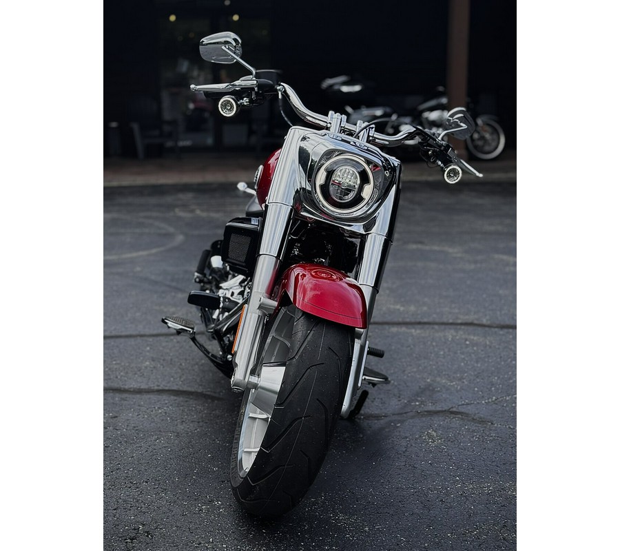 2026 Harley-Davidson® Fat Boy® Brilliant Red Chrome Trim