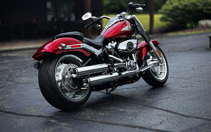 2026 Harley-Davidson® Fat Boy® Brilliant Red Chrome Trim