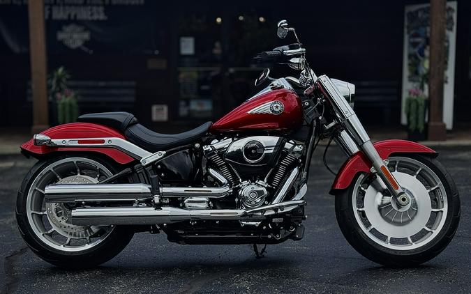 2026 Harley-Davidson® Fat Boy® Brilliant Red Chrome Trim