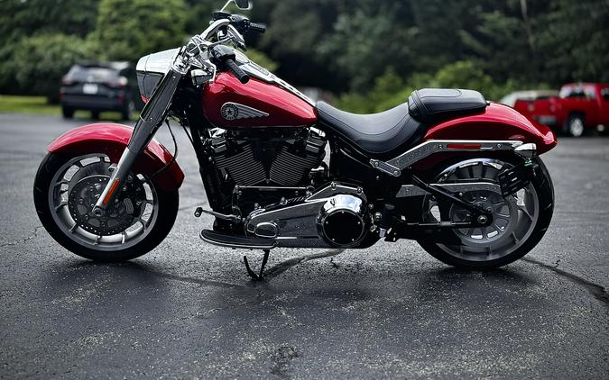 2026 Harley-Davidson® Fat Boy® Brilliant Red Chrome Trim