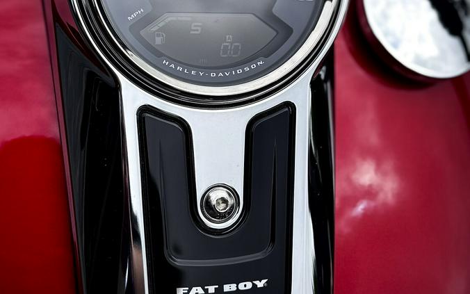 2026 Harley-Davidson® Fat Boy® Brilliant Red Chrome Trim
