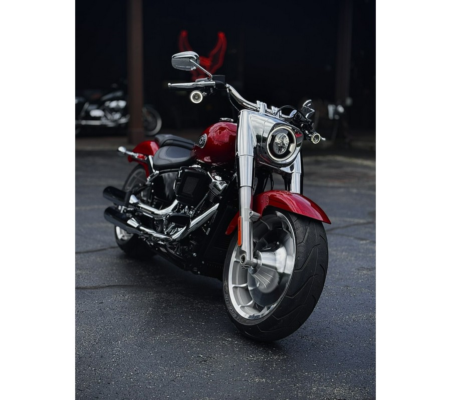 2026 Harley-Davidson® Fat Boy® Brilliant Red Chrome Trim