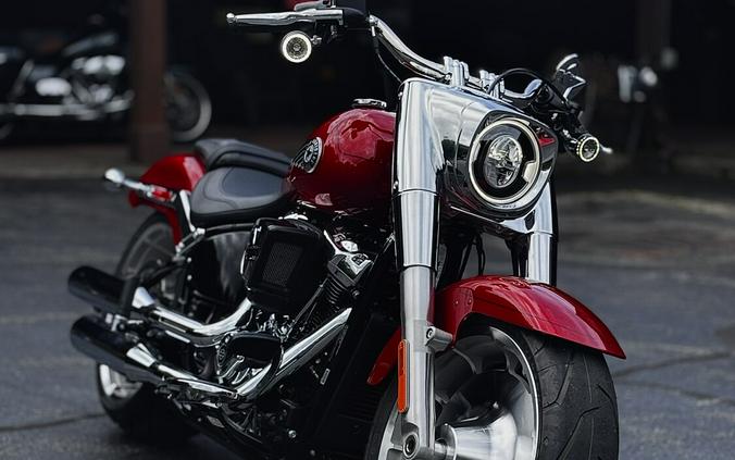 2026 Harley-Davidson® Fat Boy® Brilliant Red Chrome Trim