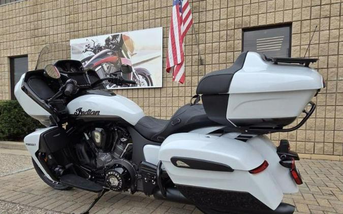 2026 Indian Motorcycle® Pursuit® Dark Horse® 112 Ghost White Metallic with Black Metallic