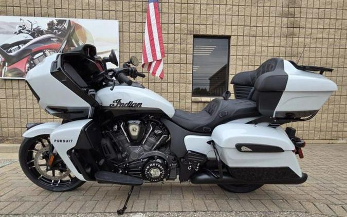 2026 Indian Motorcycle® Pursuit® Dark Horse® 112 Ghost White Metallic with Black Metallic