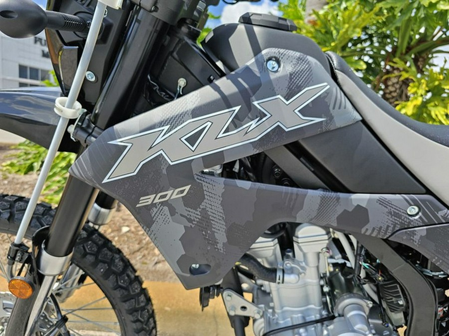 2024 Kawasaki KLX300 Cypher Camo Gray