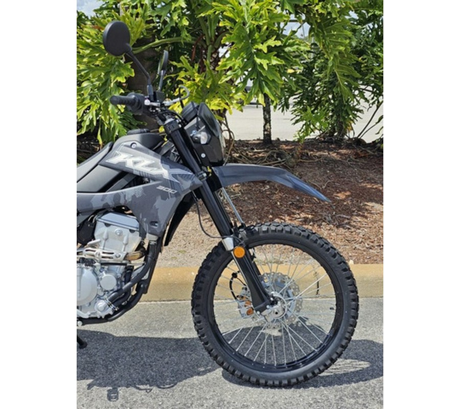 2024 Kawasaki KLX300 Cypher Camo Gray