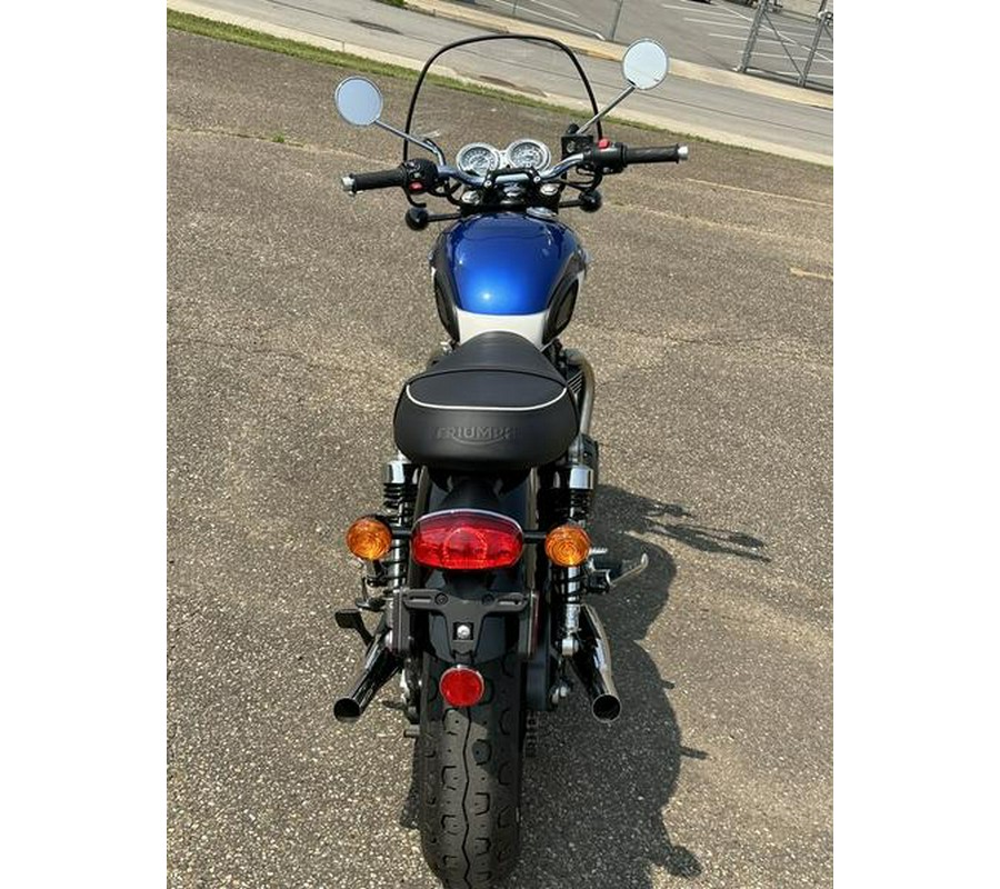 2022 Triumph Bonneville T100 Lucerne Blue/Fusion White