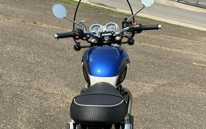 2022 Triumph Bonneville T100 Lucerne Blue/Fusion White