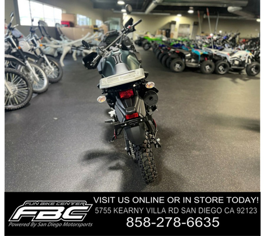 2025 Kawasaki KLR650 Metallic Matte Old School Green