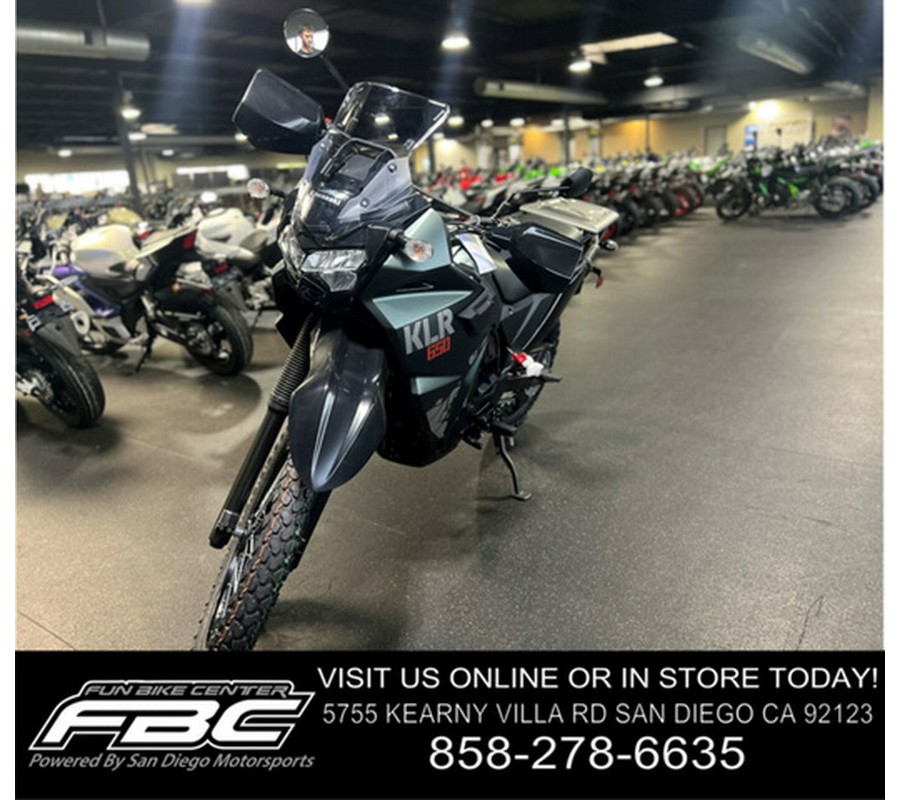 2025 Kawasaki KLR650 Metallic Matte Old School Green