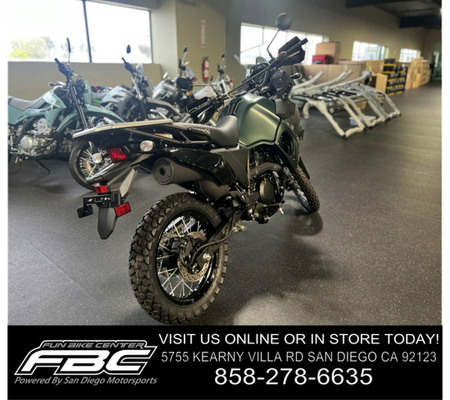 2025 Kawasaki KLR650 Metallic Matte Old School Green