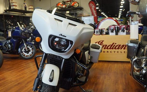 2025 Indian Motorcycle® Chieftain® PowerPlus Dark Horse® 112 w/PowerBand Ghost White Metallic Smoke