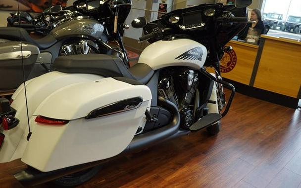 2025 Indian Motorcycle® Chieftain® PowerPlus Dark Horse® 112 w/PowerBand Ghost White Metallic Smoke