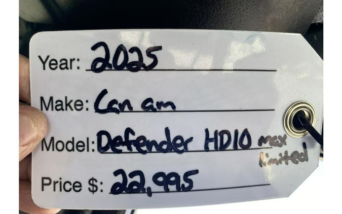 2025 DEFENDER MAX LIMITED HD10 - Can-Am