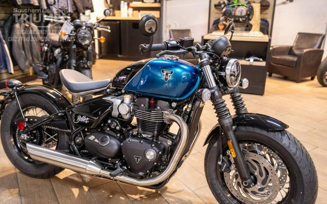 2026 Triumph Bonneville Bobber Interstellar Blue