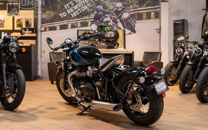 2026 Triumph Bonneville Bobber Interstellar Blue