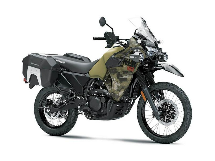2025 Kawasaki KLR®650 Adventure ABS Cypher Camo Beige