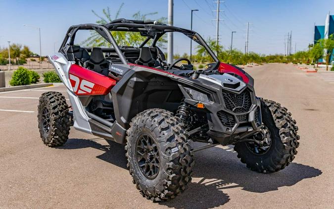 2024 Can-Am® Maverick X3 DS Turbo Fiery Red & Hyper Silver