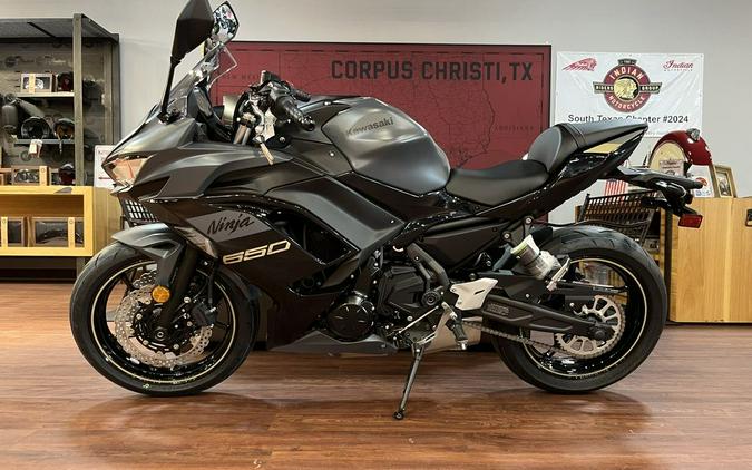 2024 Kawasaki Ninja® 650 Metallic Matte Dark Gray/Metallic Spark Black