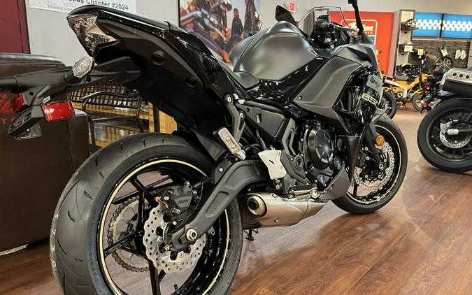 2024 Kawasaki Ninja® 650 Metallic Matte Dark Gray/Metallic Spark Black