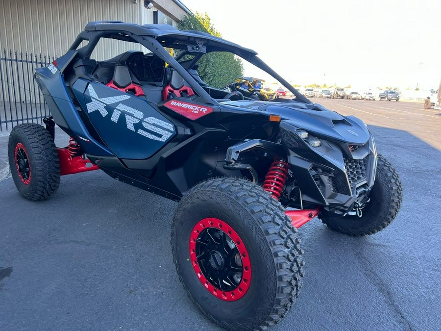 2025 Can-Am® Maverick R X RS with Smart-Shox Dusty Navy & Legion Red