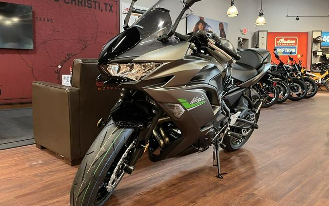 2024 Kawasaki Ninja® 650 Metallic Matte Graphenesteel Gray/Ebony