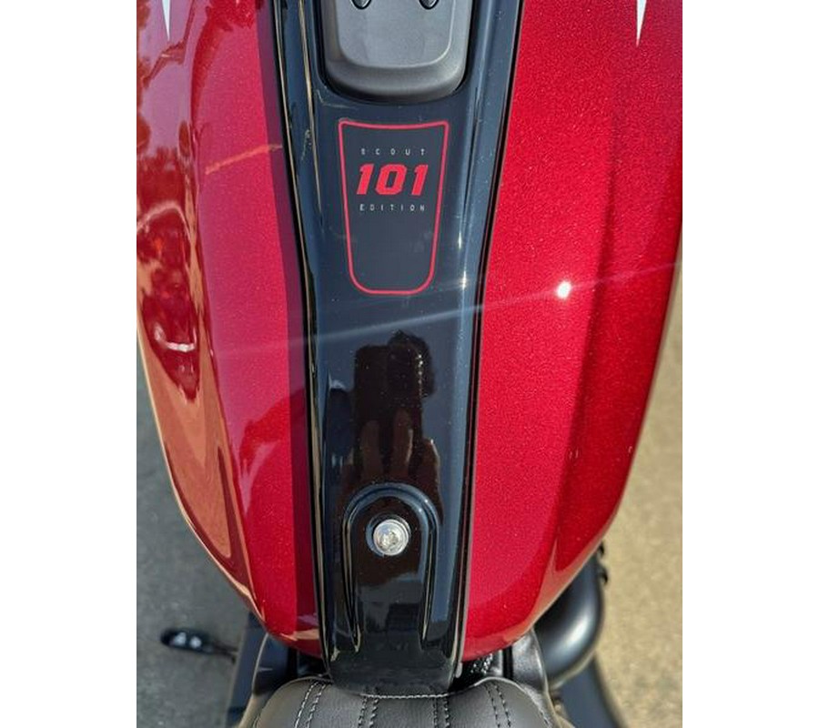 2025 Indian Motorcycle® 101 Scout® Sunset Red Metallic with Graphics