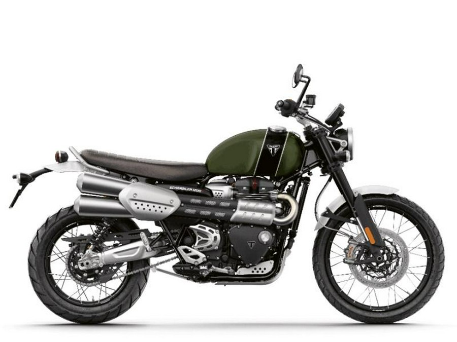 2023 Triumph Scrambler 1200 XC Matte Khaki Green Matte Jet Black