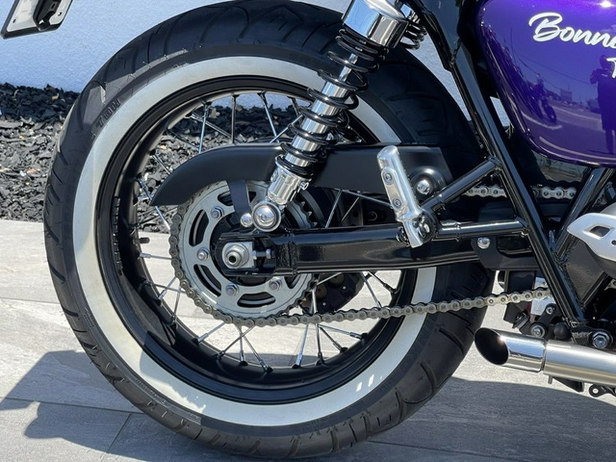 2022 Triumph Bonneville T100 Purple Jet Black