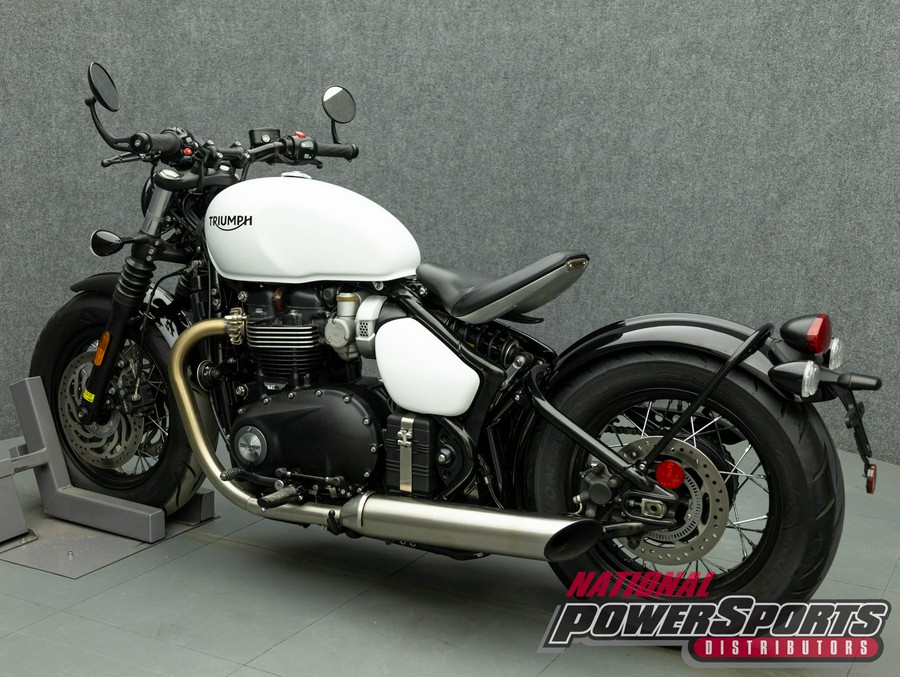 2022 TRIUMPH BONNEVILLE BOBBER