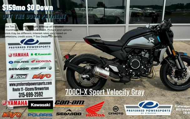 2024 CFMOTO 700Cl-X Sport Velocity Gray