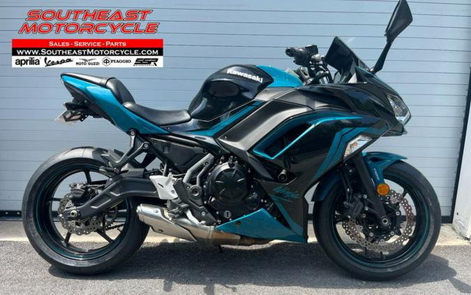 2021 Kawasaki Ninja 650 ABS Metallic Spark Black/Pearl Nightsha