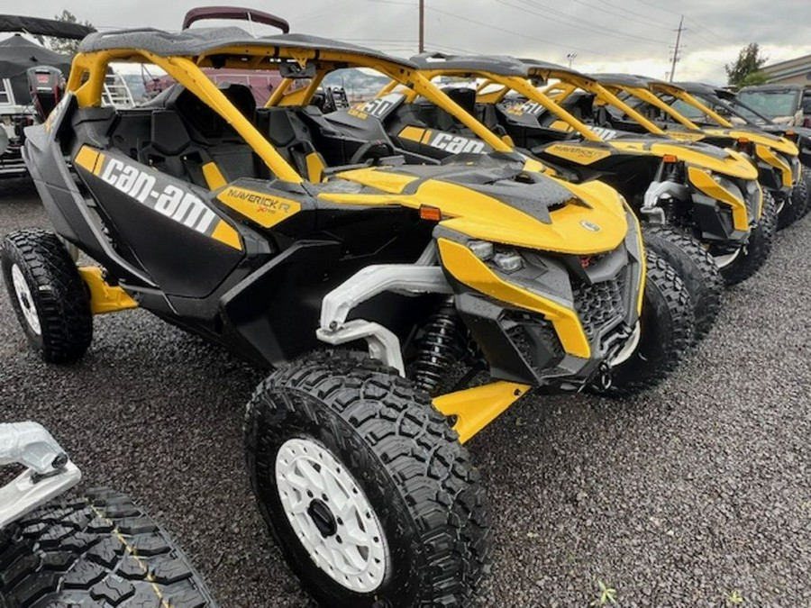 2024 Can-Am® Maverick R X RS with Smart-Shox Carbon Black & Neo Yellow