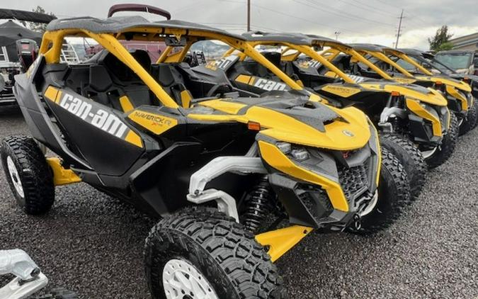 2024 Can-Am® Maverick R X RS with Smart-Shox Carbon Black & Neo Yellow