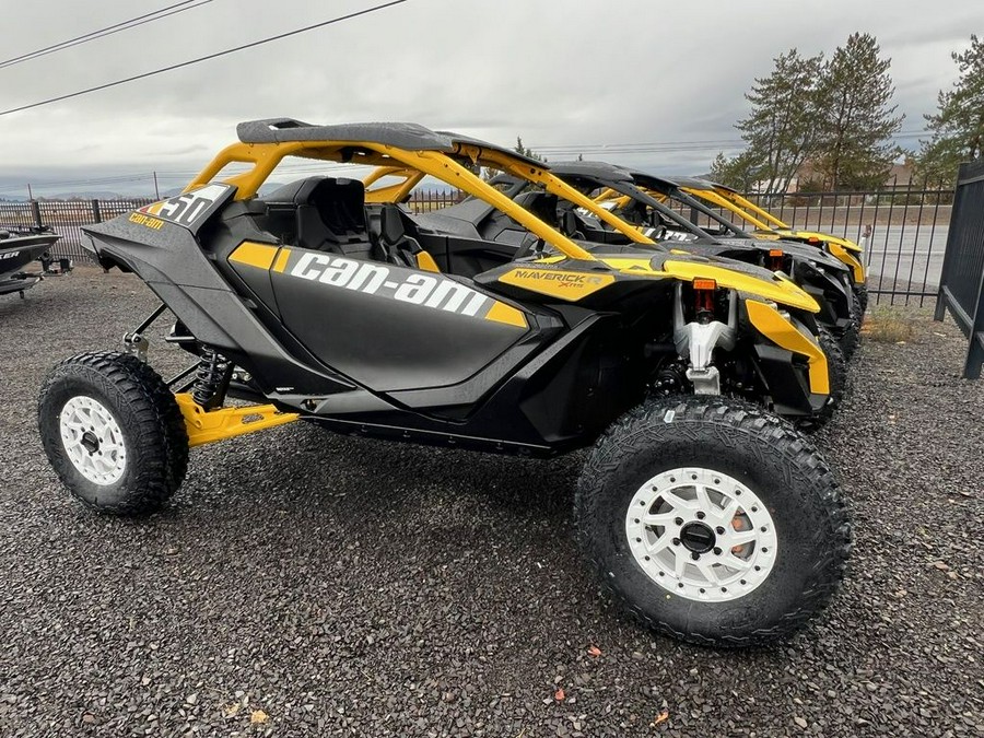 2024 Can-Am® Maverick R X RS with Smart-Shox Carbon Black & Neo Yellow