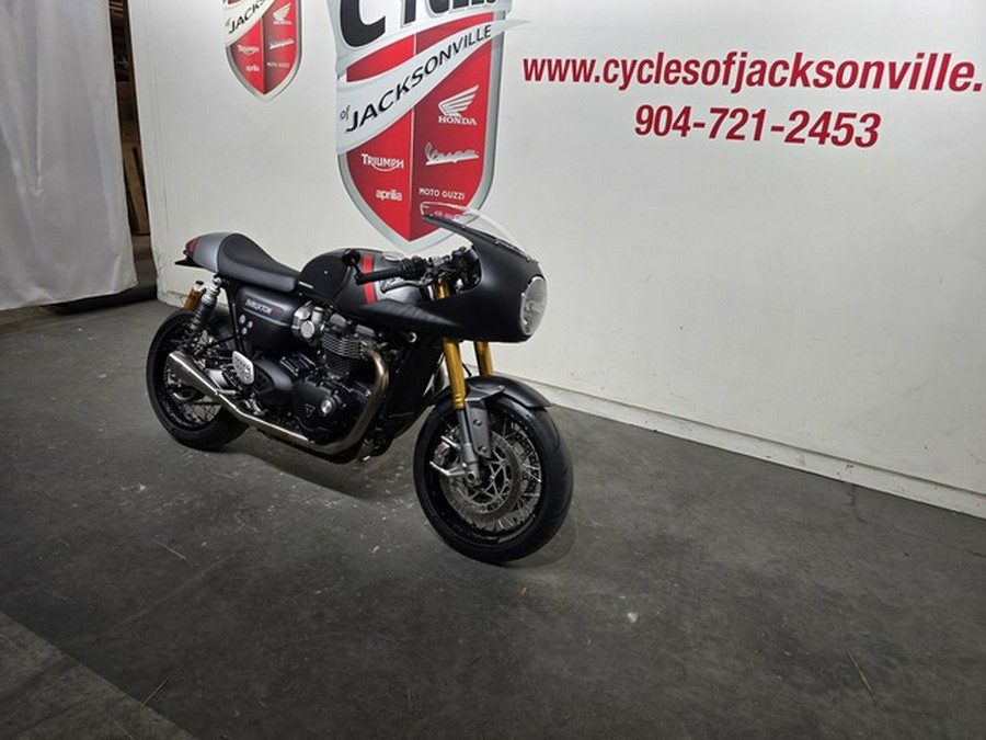 2020 Triumph Thruxton RS - Showcase Matte Storm Grey/Matte Silv