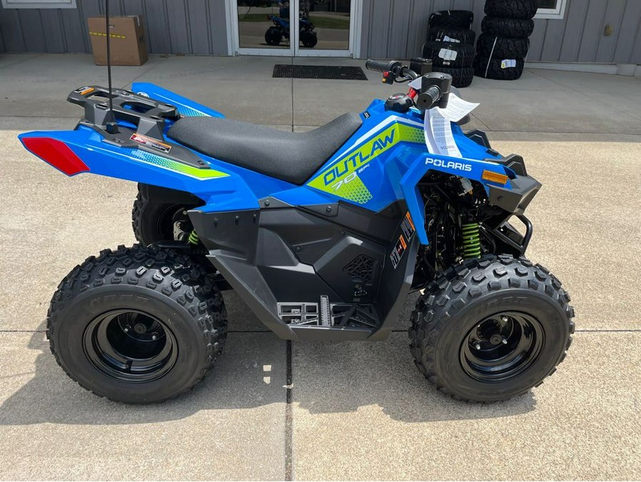 2024 Polaris Industries Outlaw® 70 EFI Velocity Blue / Lifted Lime