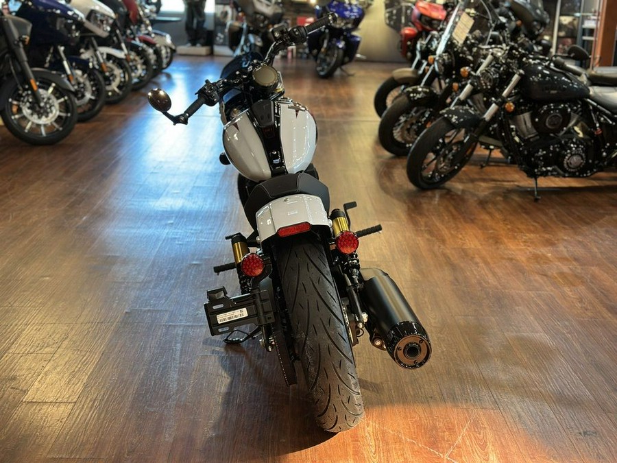 2025 Indian Motorcycle® 101 Scout® Ghost White Metallic with Graphics