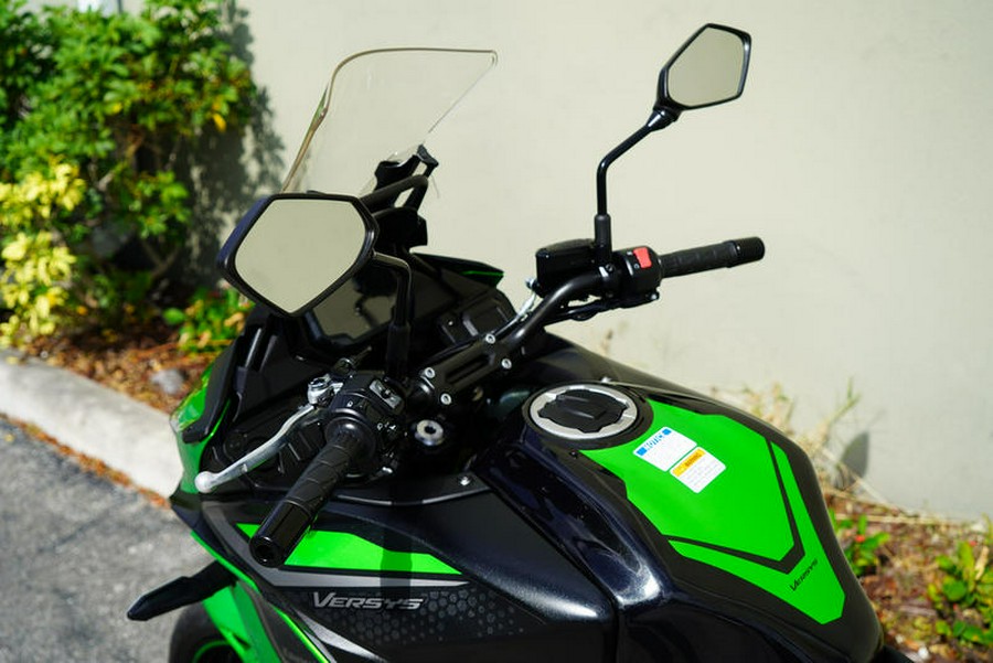 2022 Kawasaki Versys® 650 ABS Candy Lime Green/Metallic Flat Spark Black