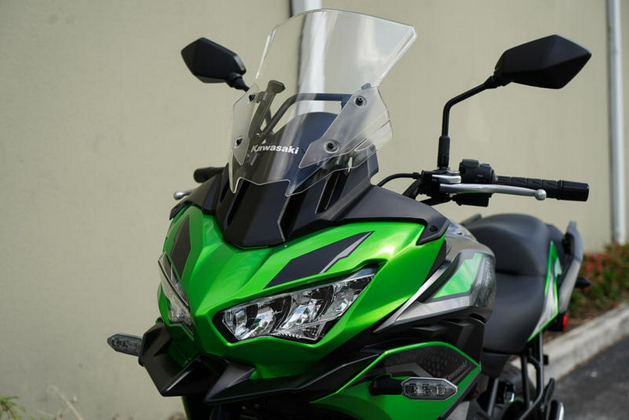 2022 Kawasaki Versys® 650 ABS Candy Lime Green/Metallic Flat Spark Black
