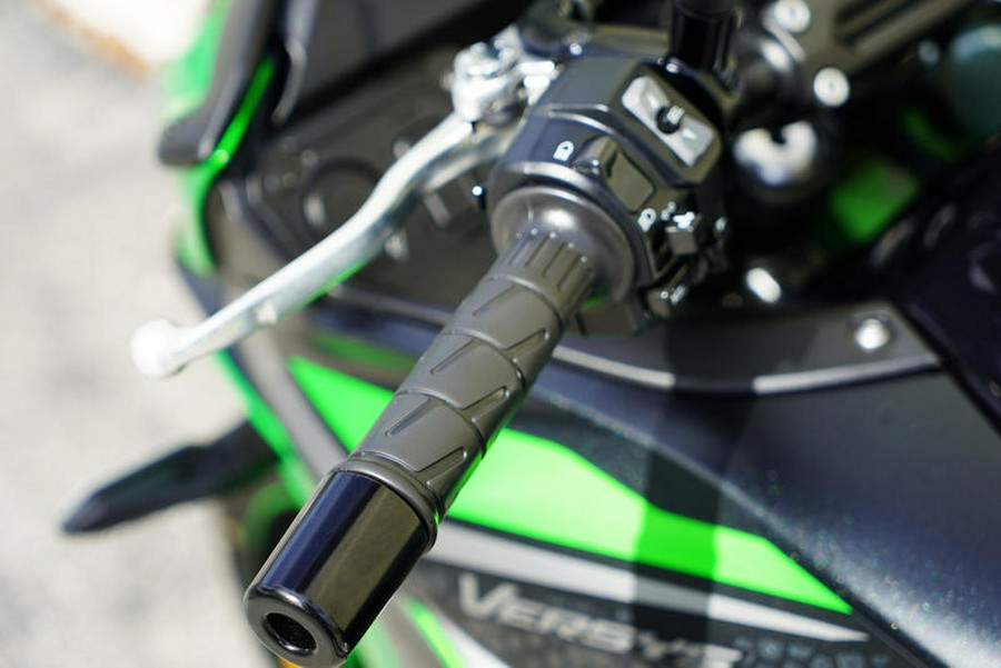 2022 Kawasaki Versys® 650 ABS Candy Lime Green/Metallic Flat Spark Black