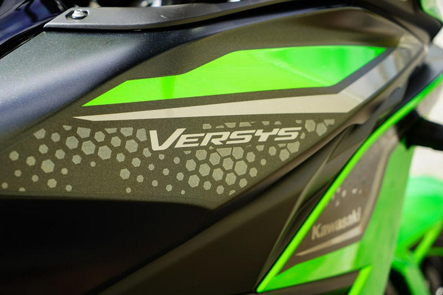 2022 Kawasaki Versys® 650 ABS Candy Lime Green/Metallic Flat Spark Black
