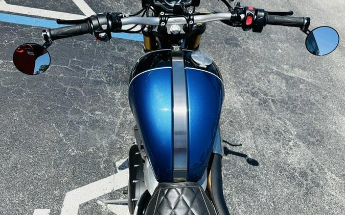 2022 Triumph Scrambler 1200 XE Cobalt Blue Jet Black XE Matt Khaki Green Matt Jet Black