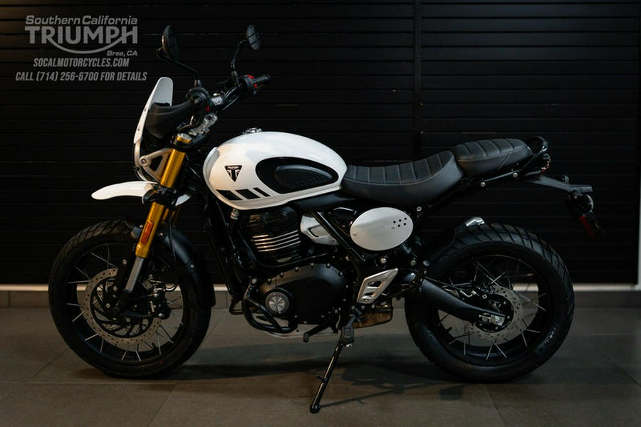 2026 Triumph Scrambler 400 XC Vanilla White