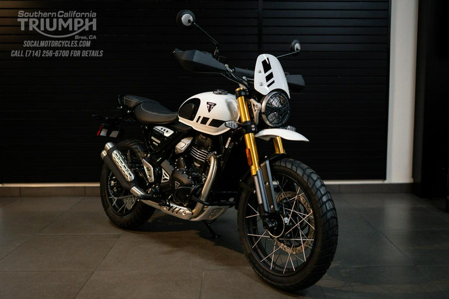 2026 Triumph Scrambler 400 XC Vanilla White