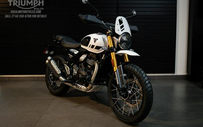 2026 Triumph Scrambler 400 XC Vanilla White