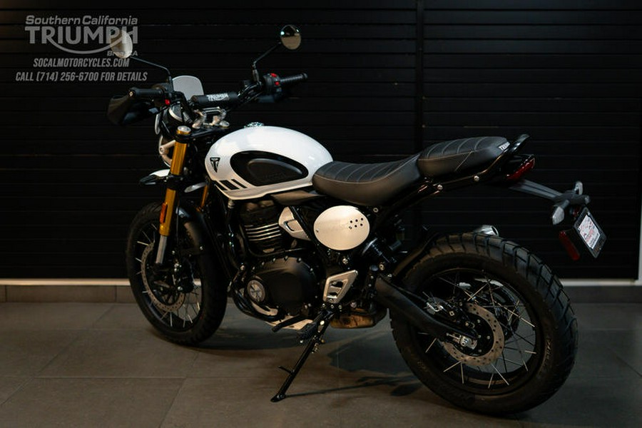 2026 Triumph Scrambler 400 XC Vanilla White
