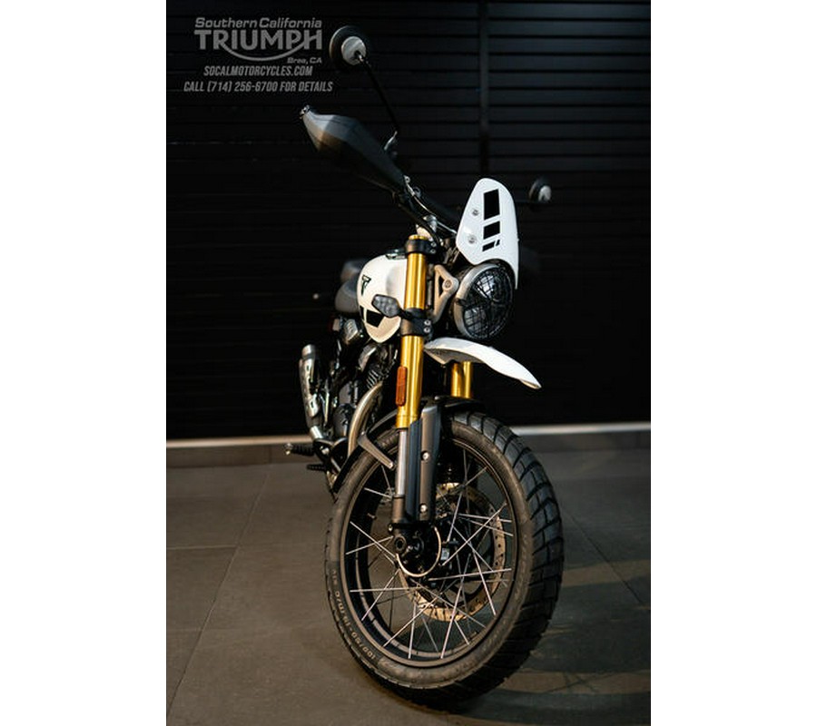 2026 Triumph Scrambler 400 XC Vanilla White