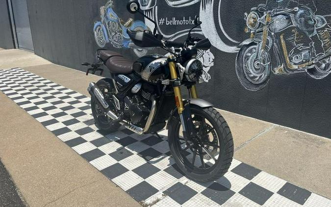 2024 Triumph Scrambler 400 X Phantom Black / Silver Ice